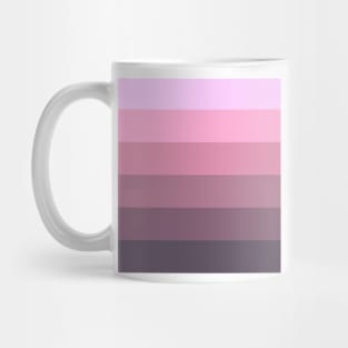 Stripes - Gradient - Dark to Light purple pink violet Mug